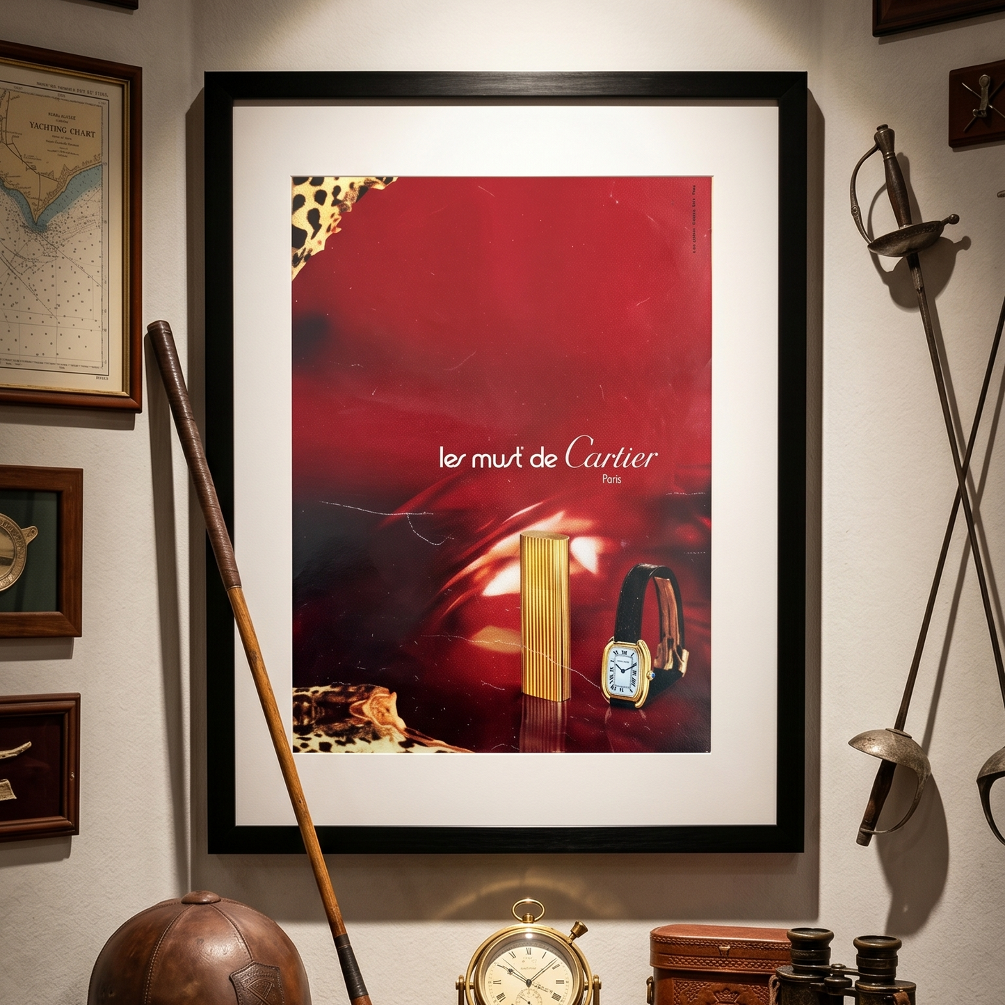 Must de Cartier Koleksiyonu “Paris Elegance” 1973 Orijinal Dönem Reklamıdır (Sonradan Baskı Değildir).