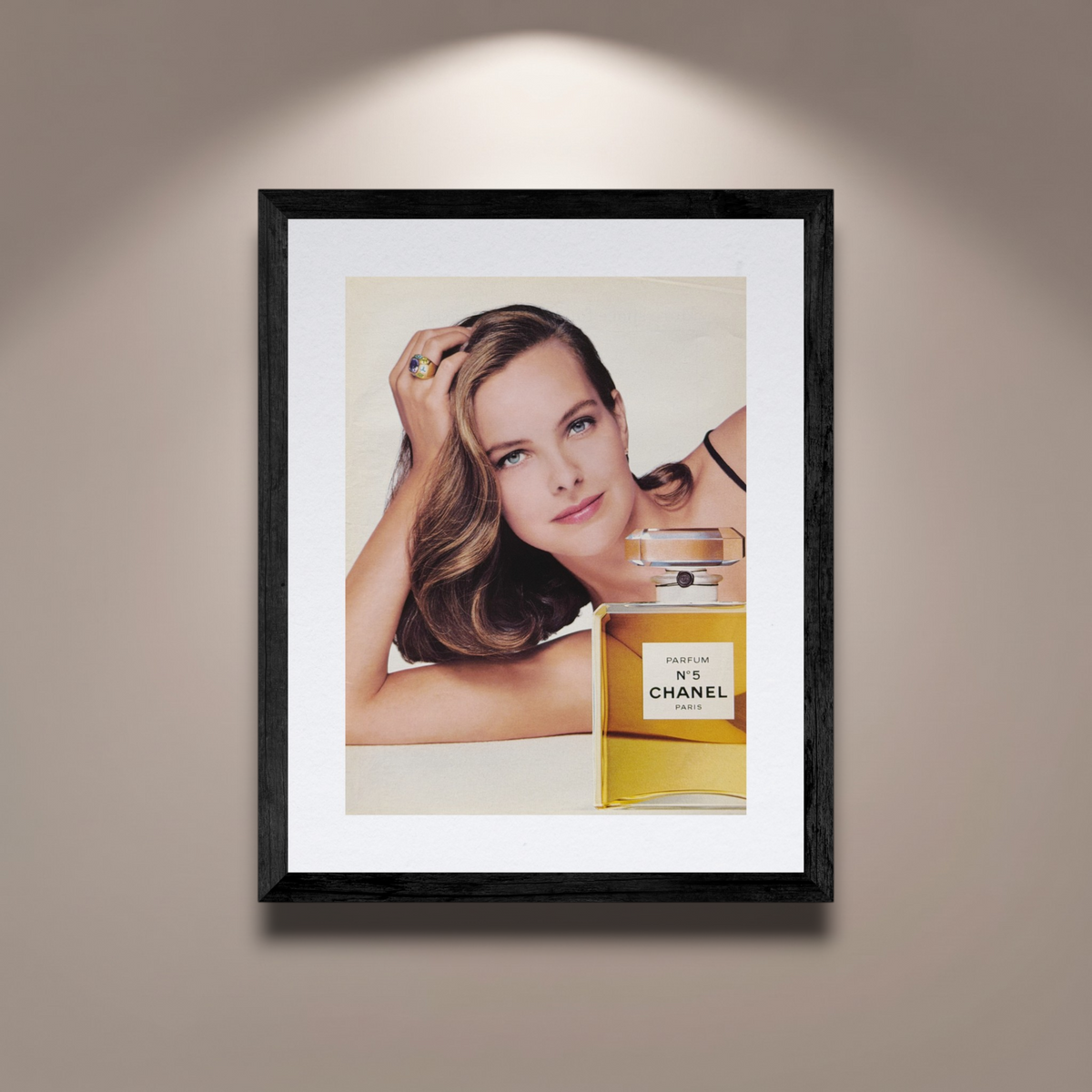 Chanel N°5 Parfum Carole Bouquet Orijinal Dönem Reklamıdır (Sonradan Baskı Değildir)