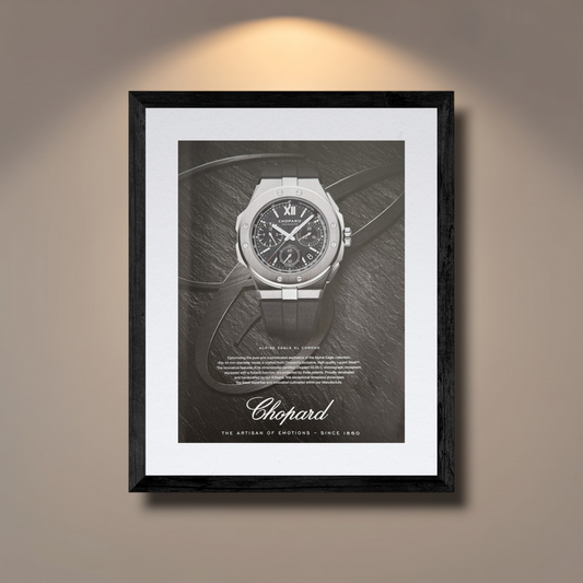 Chopard Alpine Eagle XL Chrono “Pitch Black” Orijinal Dönem Reklamıdır (Sonradan Baskı Değildir)