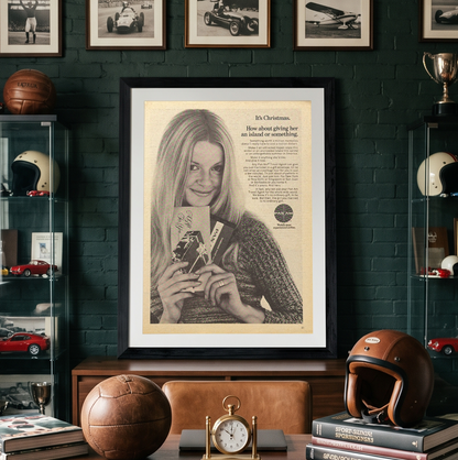 Pan Am It’s Christmas Vintage İngilizce Orijinal Dönem Reklamıdır (Sonradan Baskı Değildir)