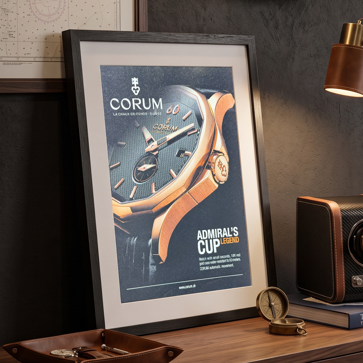 Corum Admiral’s Cup Legend Orijinal Dönem Reklamıdır (Sonradan Baskı Değildir)