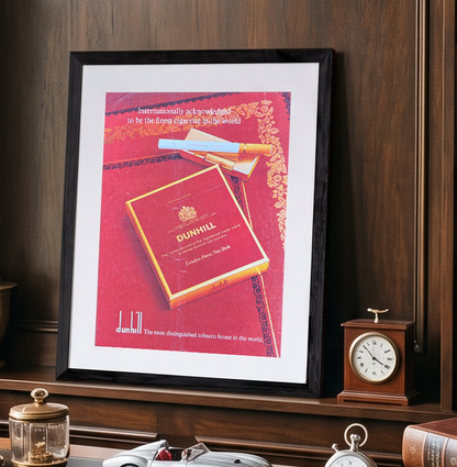 Dunhill International Vintage İngilizce Orijinal Dönem Reklamıdır (Sonradan Baskı Değildir)
