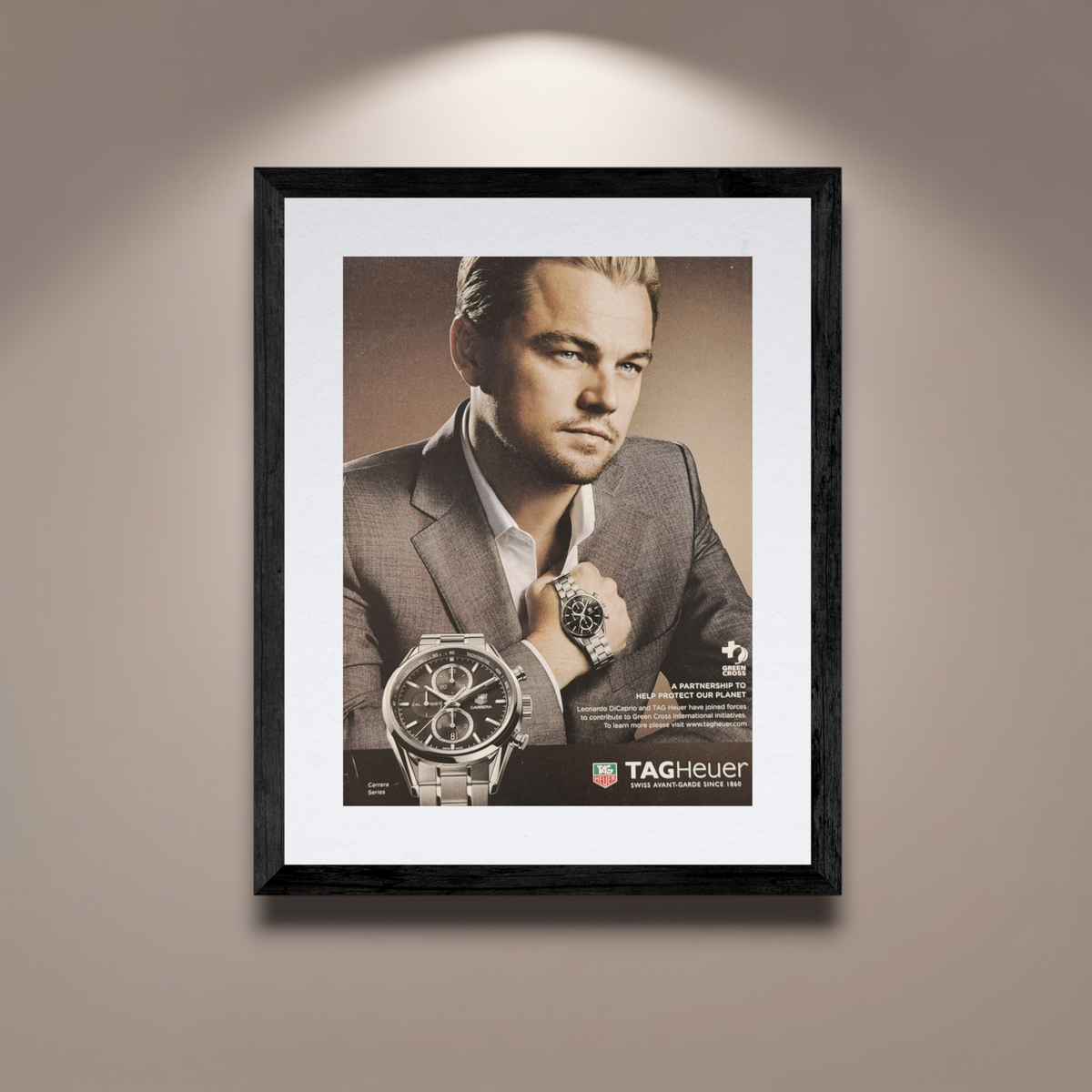 TAG Heuer Carrera “Green Cross” Orijinal Dönem Reklamıdır (Sonradan Baskı Değildir)