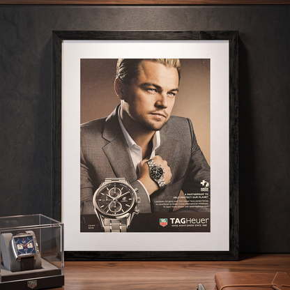 TAG Heuer Carrera “Green Cross” Orijinal Dönem Reklamıdır (Sonradan Baskı Değildir)