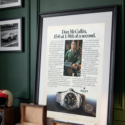 Rolex Explorer II Ref. 1655 “Steve McQueen / Freccione” & Don McCullin Vintage İngilizce Orijinal Dönem Reklamıdır (Sonradan Baskı Değildir)