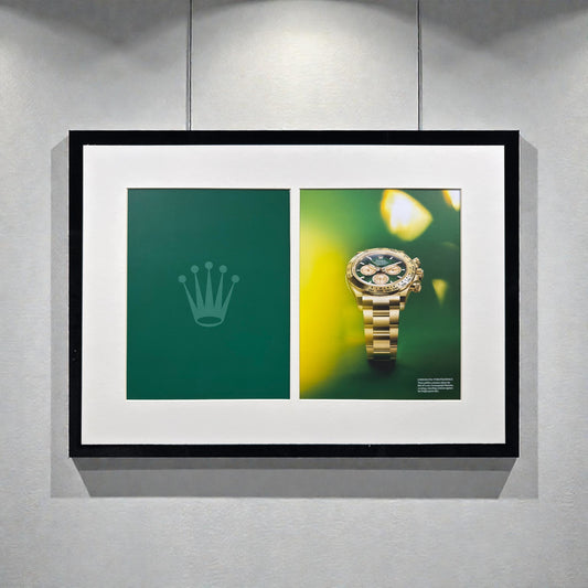 Rolex - The Crown & Daytona Green Dial - Orijinal Dönem Reklamıdır (Sonradan Baskı Degildir)