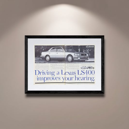 Lexus LS400 Orijinal Çift Sayfa Dönem Reklamıdır (Sonradan Baskı Değildir)