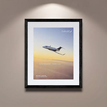 Flexjet Embraer Praetor 500 Özel Jet “You’ll Be Moved” İngilizce Orijinal Dergi Reklamıdır (Sonradan Baskı Değildir)