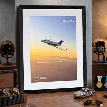 Flexjet Embraer Praetor 500 Özel Jet “You’ll Be Moved” İngilizce Orijinal Dergi Reklamıdır (Sonradan Baskı Değildir)