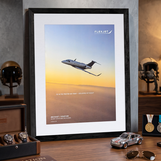 Flexjet Embraer Praetor 500 Özel Jet “You’ll Be Moved” İngilizce Orijinal Dergi Reklamıdır (Sonradan Baskı Değildir)
