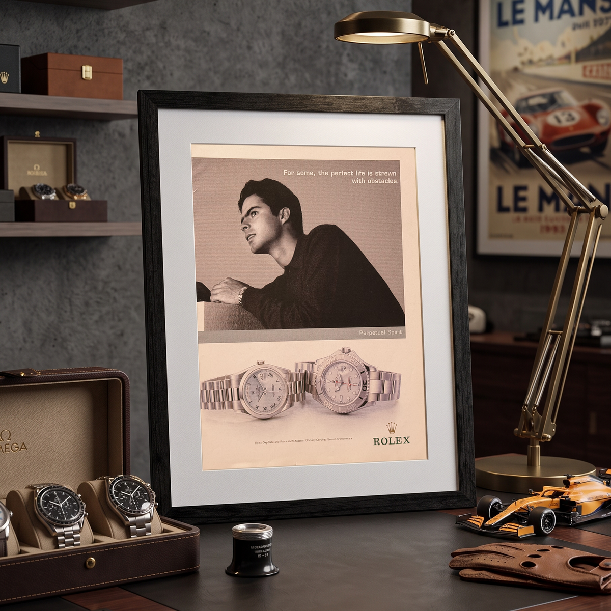 Rolex Day-Date & Yacht-Master Orijinal Dönem Reklamıdır (Sonradan Baskı Değildir)