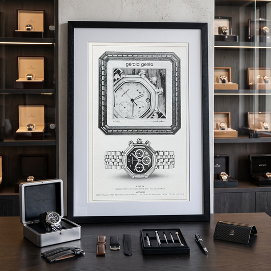 Gérald "The Genius" Genta Success Chronograph 1994 Yılı Orijinal Reklamıdır (Sonradan Baskı Değildir)