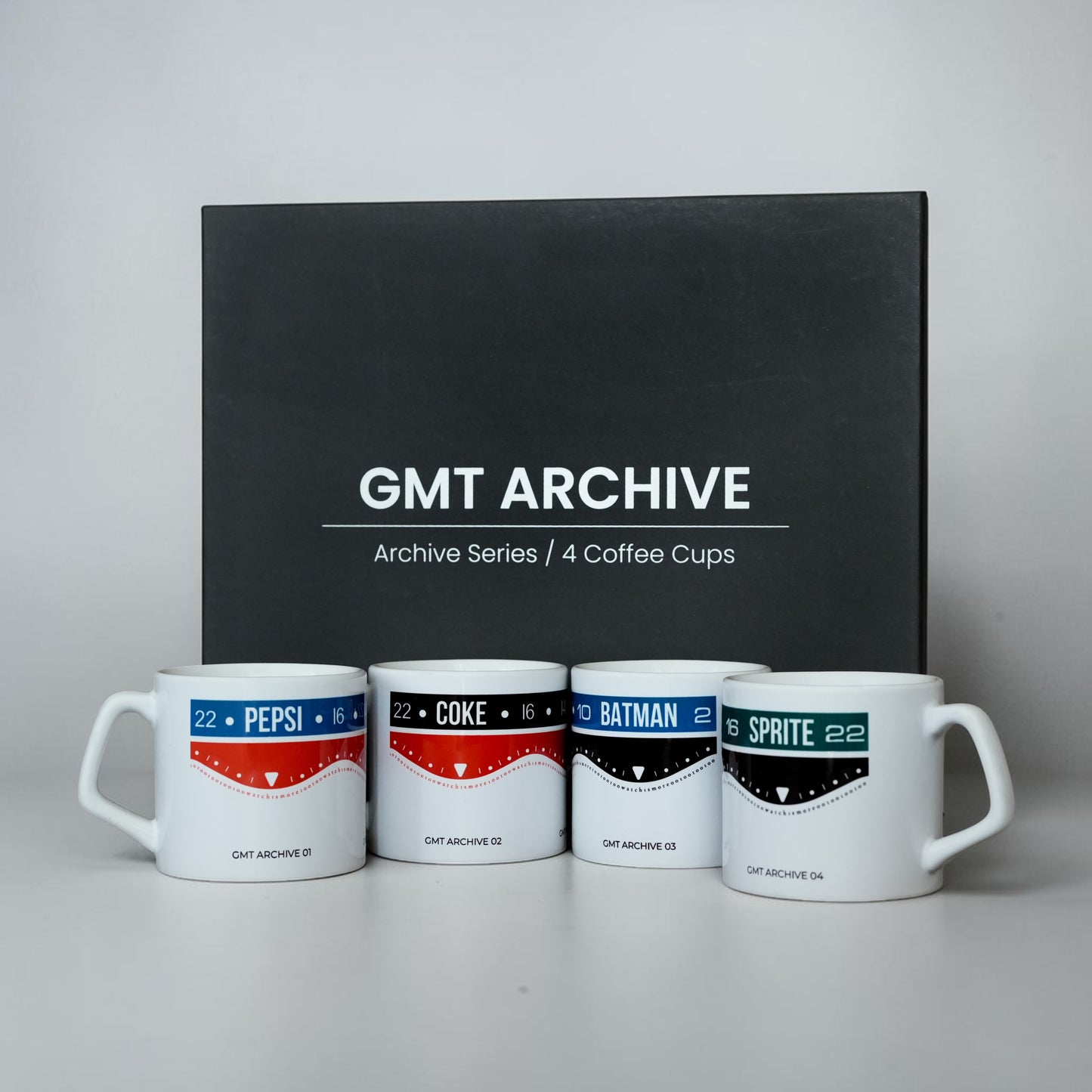 GMT Archive – Watch Collector Coffee Cup Set (4’lü Koleksiyon)