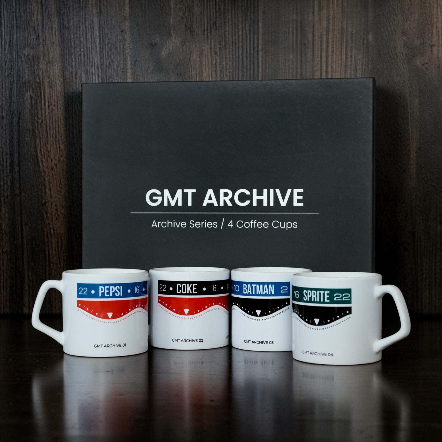 GMT Archive – Watch Collector Coffee Cup Set (4’lü Koleksiyon)