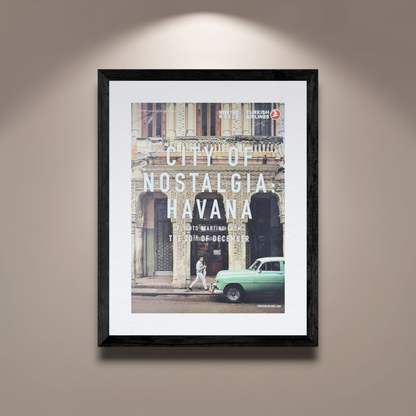 Türk Hava Yolları “City of Nostalgia – Havana” Küba İngilizce Orijinal Dönem Reklamıdır (Sonradan Baskı Değildir)