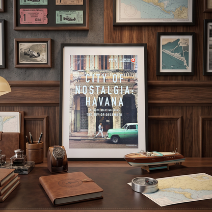 Türk Hava Yolları “City of Nostalgia – Havana” Küba İngilizce Orijinal Dönem Reklamıdır (Sonradan Baskı Değildir)