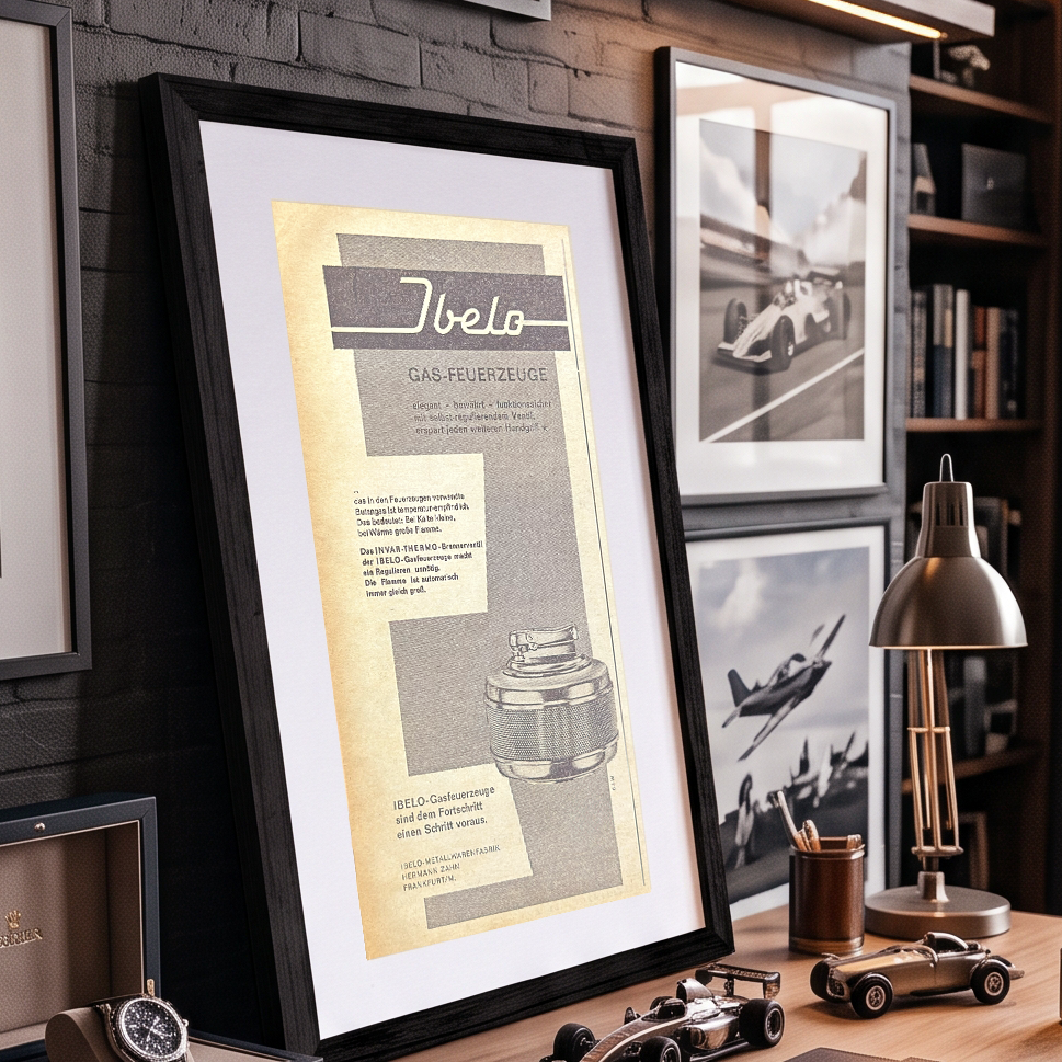 Ibelo Gazlı Çakmak Vintage Orijinal Dönem Reklamıdır (Sonradan Baskı Değildir)