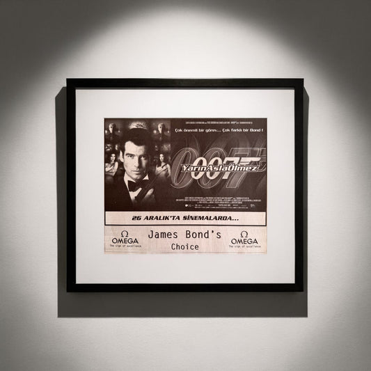Omega × James Bond “Tomorrow Never Dies” Orijinal Türkiye Dönem Reklamıdır (Sonradan Baskı Değildir).