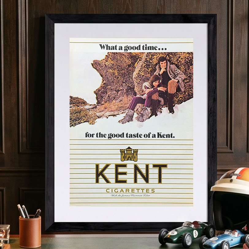Kent “What a Good Time” Vintage İngilizce Orijinal Dönem Reklamıdır (Sonradan Baskı Değildir)