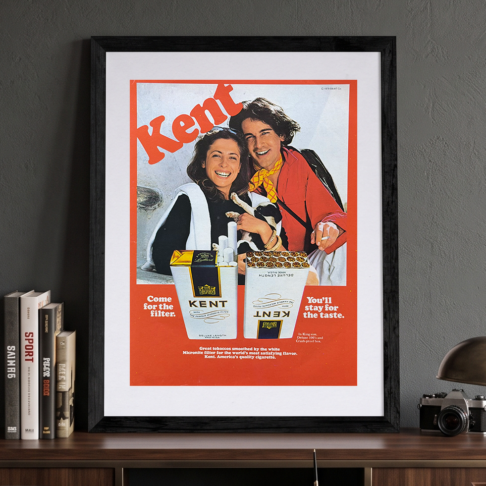 Kent 1979 Vintage İngilizce Orijinal Dönem Reklamıdır (Sonradan Baskı Değildir)