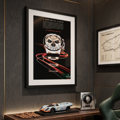 Rolex Oyster Perpetual Cosmograph Daytona Rose Gold - Orijinal Dönem Reklam Sayfasıdır (Sonradan Baskı Değildir).