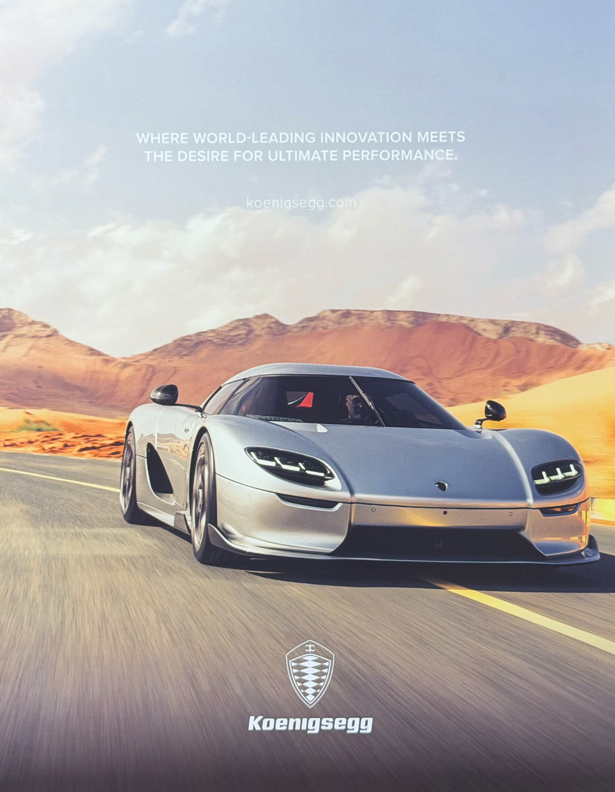 Koenigsegg Gemera Orijinal Dergi Reklamıdır (Sonradan Baskı Değildir)