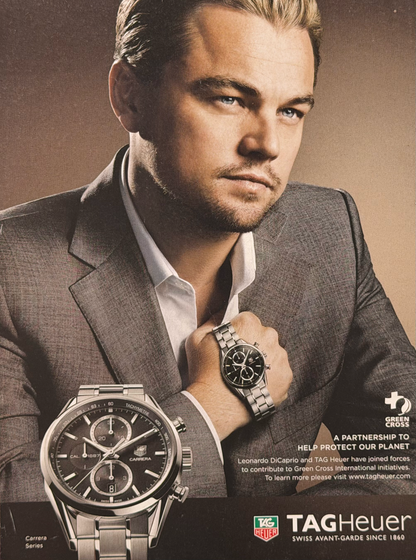 TAG Heuer Carrera “Green Cross” Orijinal Dönem Reklamıdır (Sonradan Baskı Değildir)