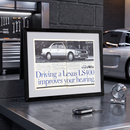 Lexus LS400 Orijinal Çift Sayfa Dönem Reklamıdır (Sonradan Baskı Değildir)