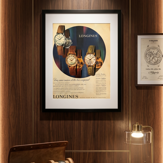 Longines Koleksiyonu “Zamansız Zarafet” 1961 Orijinal Dönem Reklamıdır (Sonradan Baskı Değildir).