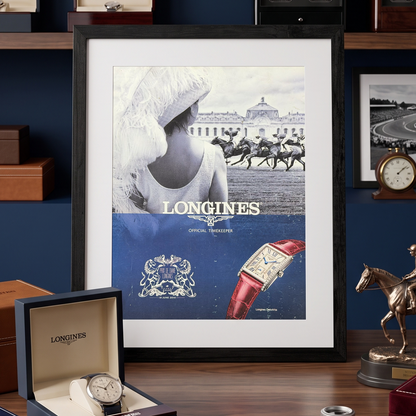 Longines DolceVita “Prix de Diane” Orijinal Dönem Reklamıdır (Sonradan Baskı Değildir)