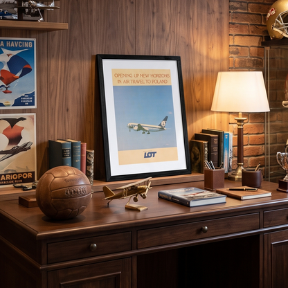 LOT Polish Airlines Boeing 767 Polonya Havayolları Vintage Orijinal Dönem Reklamıdır (Sonradan Baskı Değildir)
