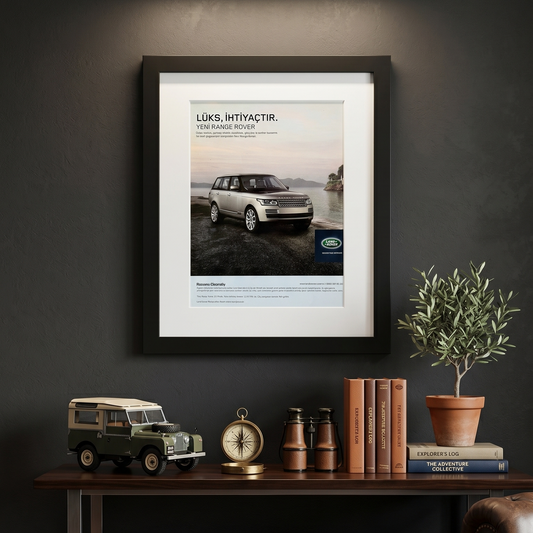 Range Rover – “Lüks, İhtiyaçtır.” Orijinal Türkiye Reklam Sayfasıdır (Sonradan Baskı Değildir).