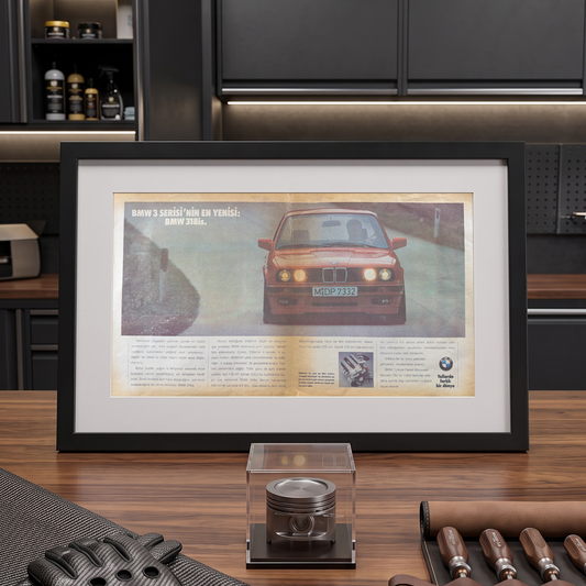 BMW 318is (E30) “3 Serisi’nin En Yenisi” 1989 Orijinal Türkiye Dönem Reklamıdır (Sonradan Baskı Değildir)