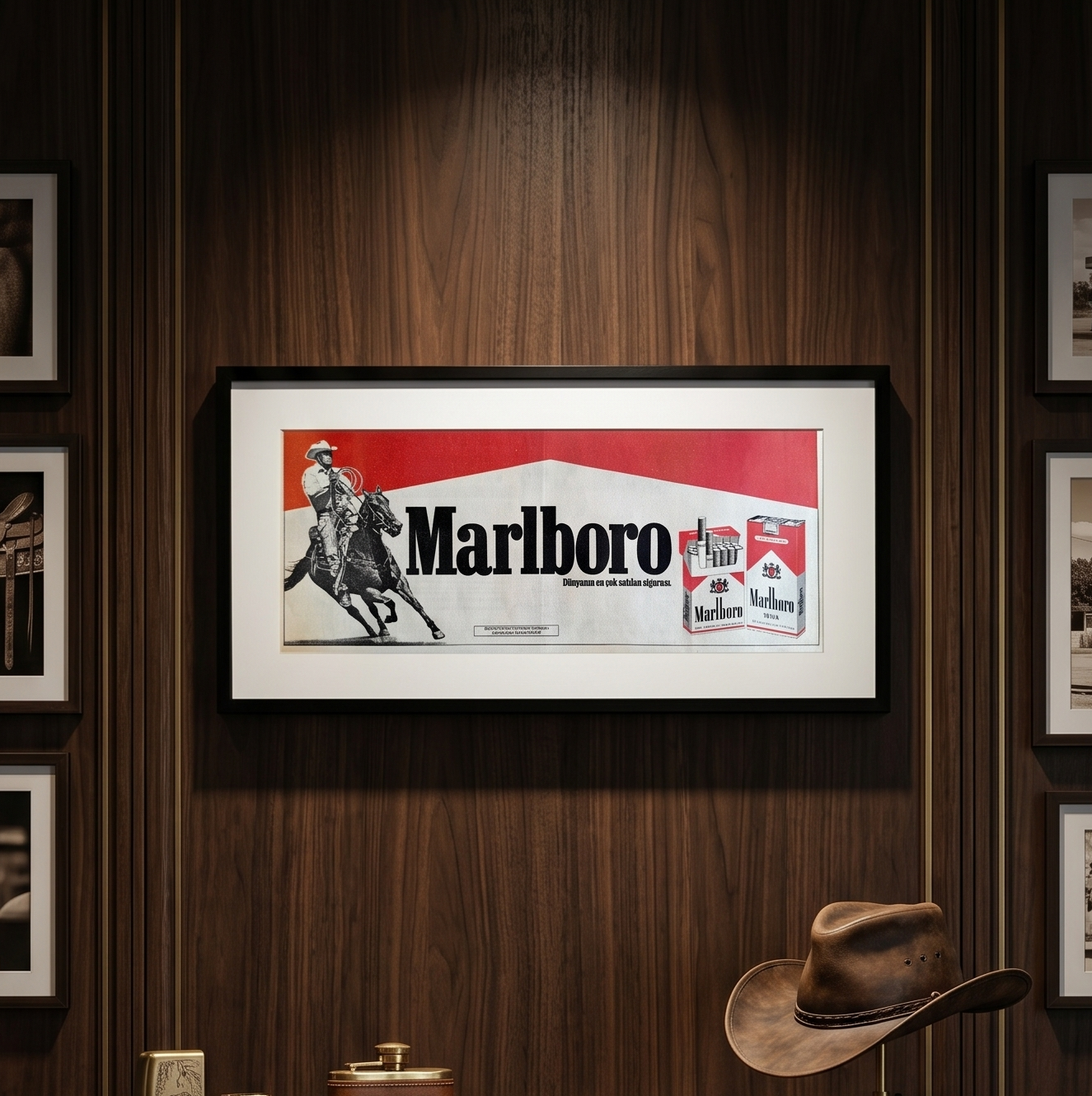 Marlboro “Dünyanın En Çok Satılan Sigarası” 1986 Orijinal Türkiye Dönem Reklamıdır (Sonradan Baskı Değildir).