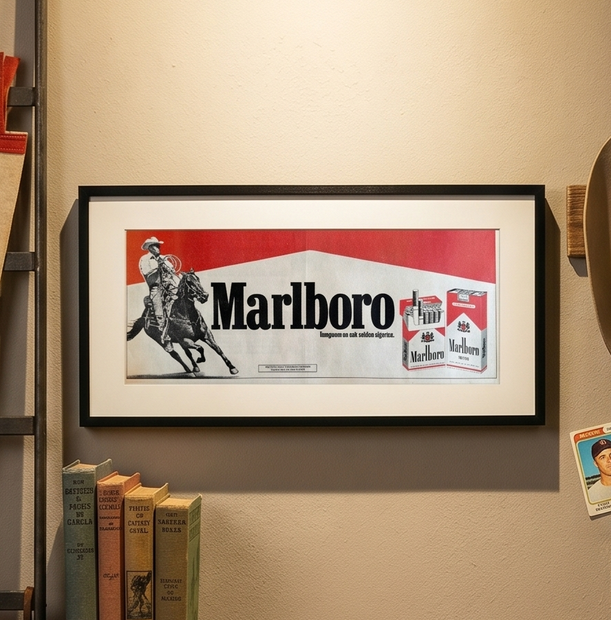 Marlboro “Dünyanın En Çok Satılan Sigarası” 1986 Orijinal Türkiye Dönem Reklamıdır (Sonradan Baskı Değildir).