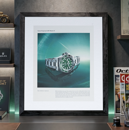 Rolex GMT-Master Yeşil Seramik Kadran “The Perfect Match” 2025 Orijinal Dönem Reklamıdır (Sonradan Baskı Değildir)