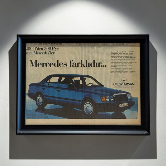 Mercedes Otomarsan Mercedes Farklıdır. Orijinal Türkiye Dönem Reklamıdır (Sonradan Baskı Değildir)