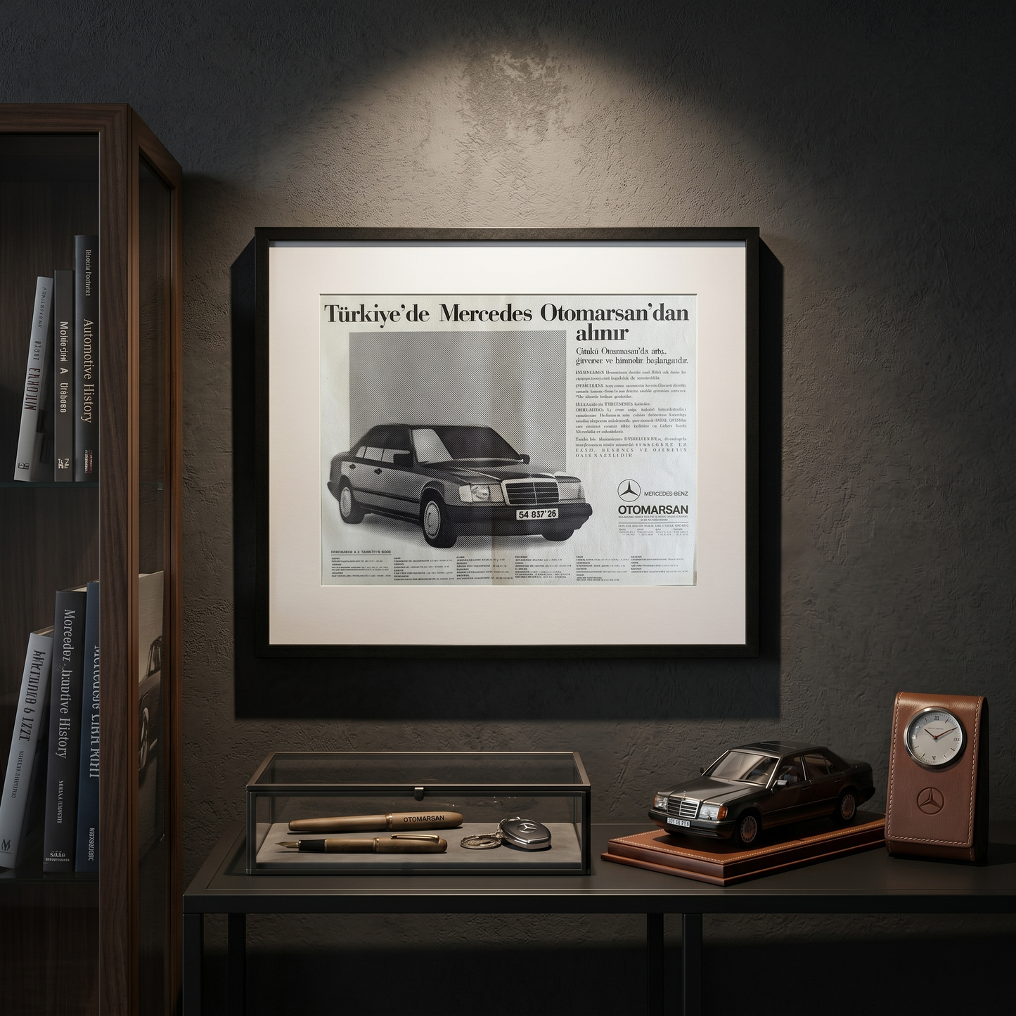 Mercedes-Benz – “Türkiye’de Mercedes Otomarsan’dan Alınır” 1988 Orijinal Türkiye Reklam Sayfasıdır (Sonradan Baskı Değildir).