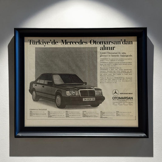 Mercedes Otomarsan Vintage Orijinal Türkiye Dönem Reklamıdır (Sonradan Baskı Değildir)