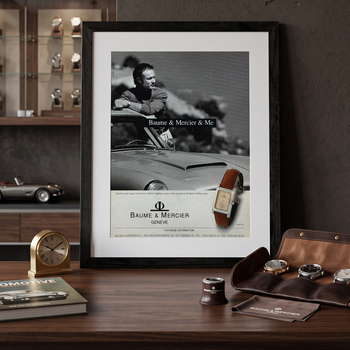 Baume & Mercier Hampton Orijinal Dönem Reklamıdır (Sonradan Baskı Değildir)