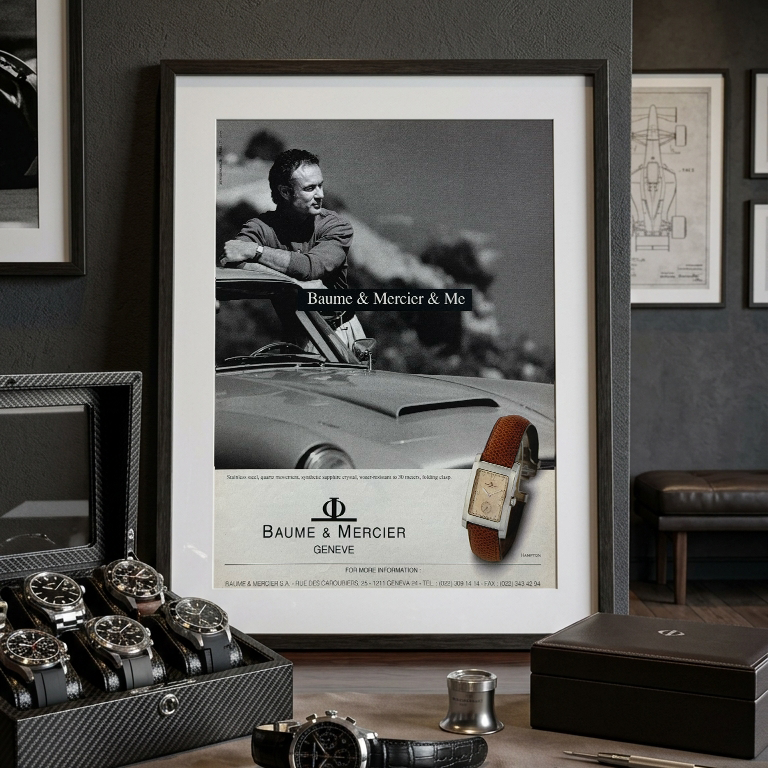 Baume & Mercier Hampton Orijinal Dönem Reklamıdır (Sonradan Baskı Değildir)