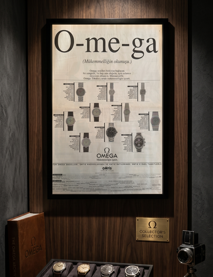 Omega – “O-me-ga / Mükemmelliğin Okunuşu” Orijinal Türkiye Tam Sayfa Gazete Reklamıdır (Sonradan Baskı Değildir).