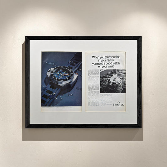 Omega Seamaster 600 & NASA - Orijinal Dönem Çift Sayfa Reklamı (Sonradan Baskı Değildir)