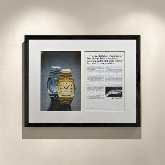 Omega Constellation Chronometer - Orijinal Dönem Çift Sayfa Reklamı (Sonradan Baskı Değildir)