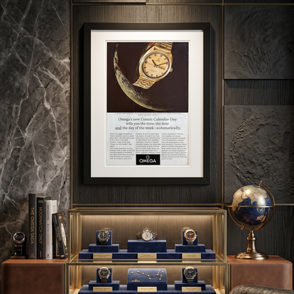 OMEGA Seamaster Cosmic Calendar Day Orijinal Dönem Reklamıdır (Sonradan Baskı Değildir)