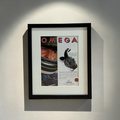 OMEGA Speedmaster Michael Schumacher’s Choice Orijinal Dönem Reklamıdır (Sonradan Baskı Değildir)