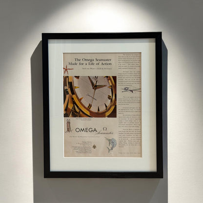 Omega Seamaster  "Made for a Life of Action" Orijinal Dönem Reklamıdır (Sonradan Baskı Değildir)