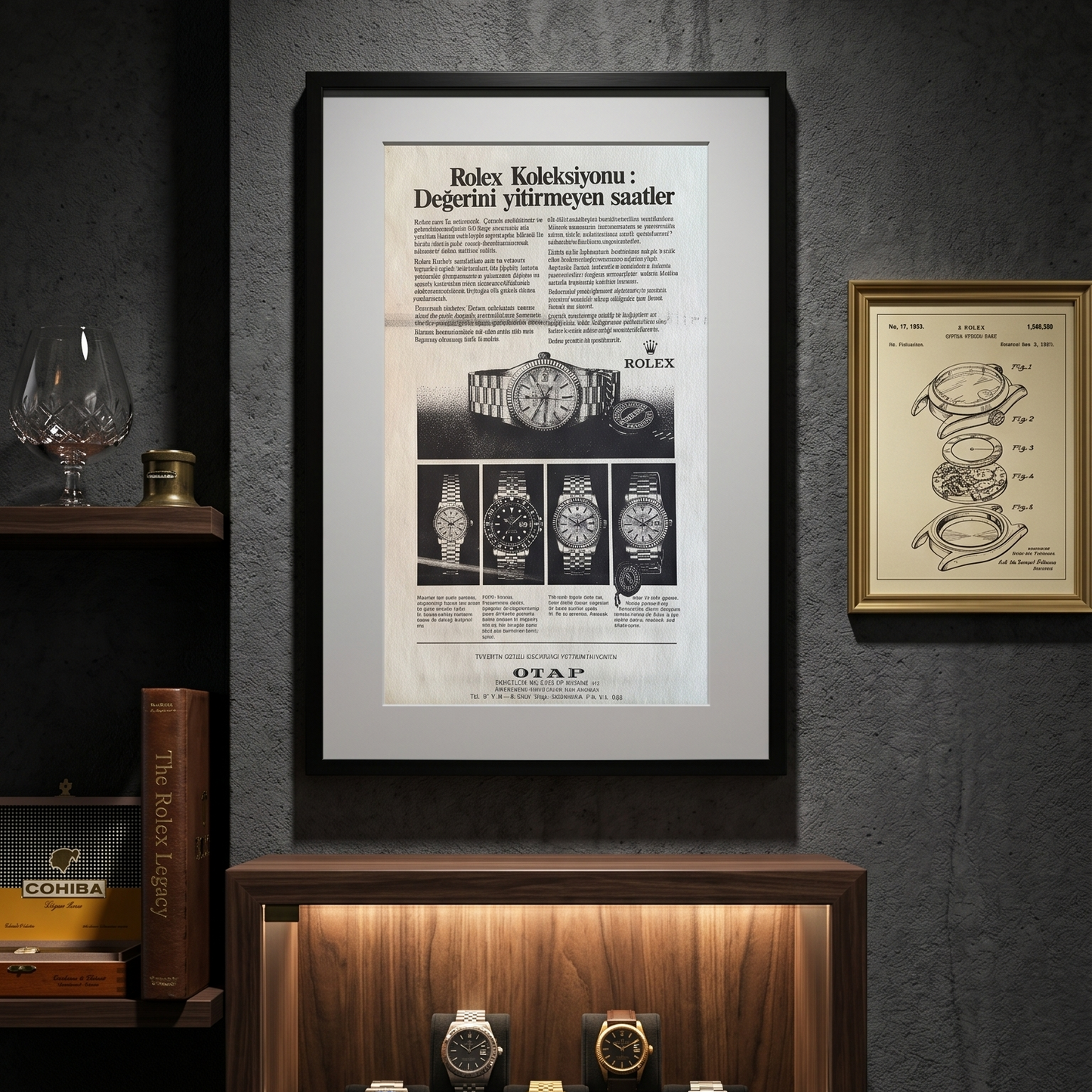 Rolex Koleksiyonu: Değerini Yitirmeyen Saatler. 1981 Yılı Orijinal Türkiye Dönem Reklamıdır (Sonradan Baskı Değildir)