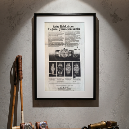 Rolex Koleksiyonu: Değerini Yitirmeyen Saatler. 1981 Yılı Orijinal Türkiye Dönem Reklamıdır (Sonradan Baskı Değildir)