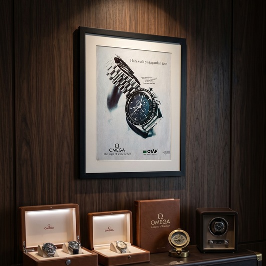 Omega Speedmaster Professional – “Hareketli Yaşayanlar İçin” Orijinal Türkiye Reklam Sayfasıdır (Sonradan Baskı Değildir).